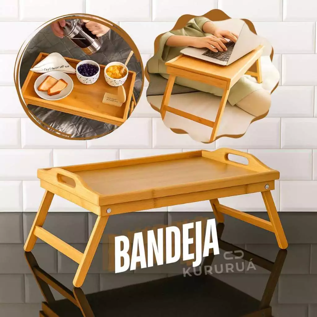 Bandeja de Bambu R$69,98