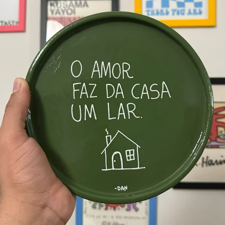 Prato decorativo R$65,00